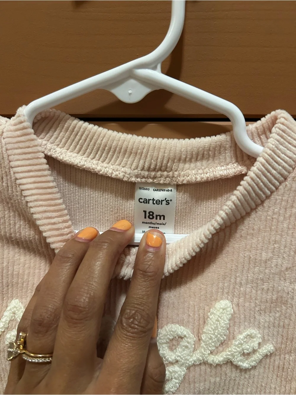 Carter's Pink Chenille 